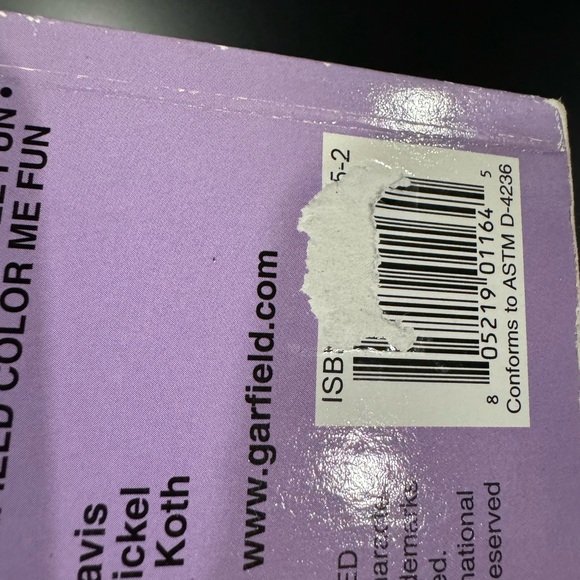 Garfield: Color Me Fun by Jim Davis - Children’s Hardcover Board Book - Picture 5 of 6